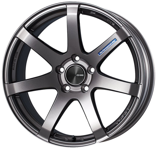 Enkei PF07 19x8 45mm Offset 5x114.3 75mm Bore Dark Silver Wheel