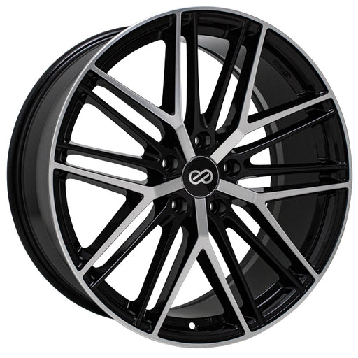 Enkei Phantom 18x8 40mm Offset 5x120 72.6mm Bore Black Machined Wheel