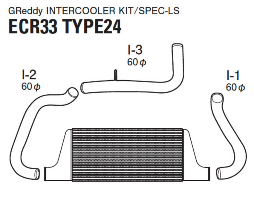 GReddy Nissan Trust Intercooler T-24F ECR33 Kit