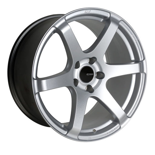 Enkei T6S 17x9 45mm Offset 5x114.3 72.6mm Bore Matte Silver Wheel