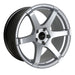 Enkei T6S 17x8 45mm Offset 5x100 72.6mm Bore Matte Silver Wheel