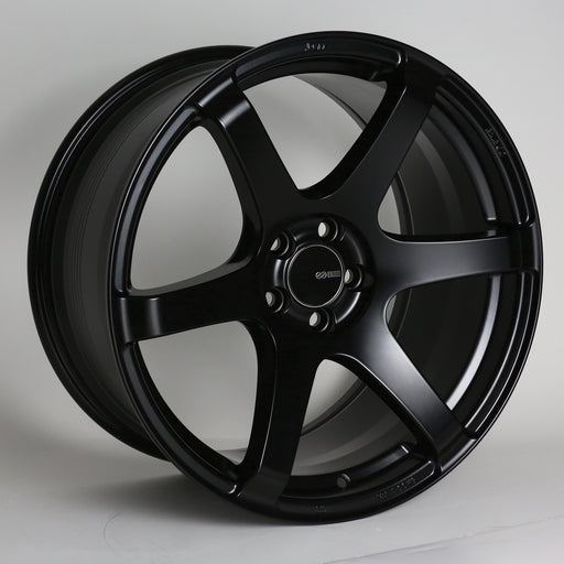 Enkei T6S 17x9 45mm Offset 5x114.3 72.6mm Bore Matte Black Wheel