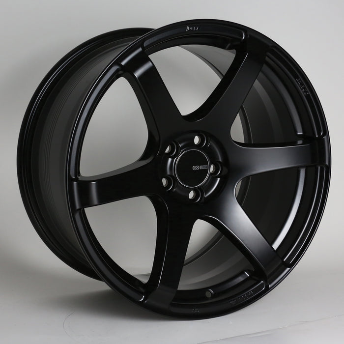 Enkei T6S 17x8 45mm Offset 5x114.3 72.6mm Bore Matte Black Wheel