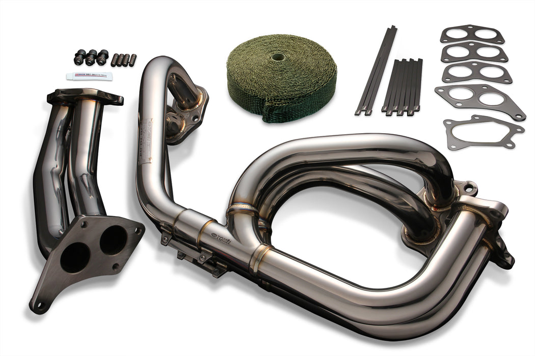 Tomei EXHAUST MANIFOLD KIT EXPREME EJ TWIN SCROLL WRX/STI EQUAL LENGTH with TITAN EXHAUST BANDAGE (Previous Part Number 414001)