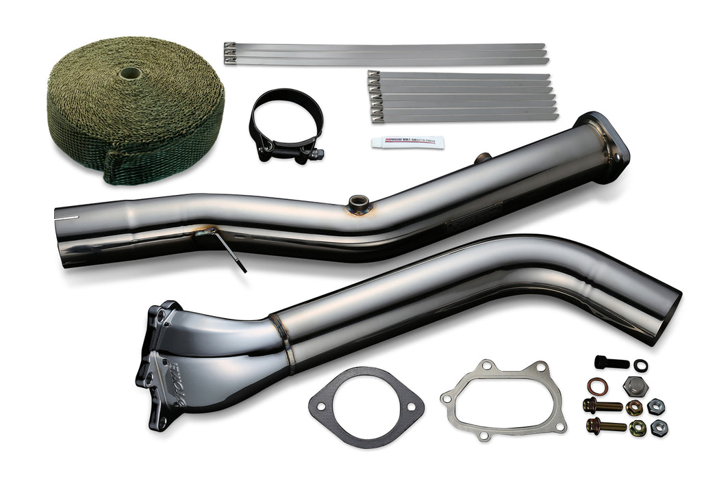Tomei STRAIGHT DOWN PIPE KIT EXPREME EJ SINGLE SCROLL GR/GV/GE/GH/VA Ver.2 with TITAN EXHAUST BANDAGE (Previous Part Number 431106)
