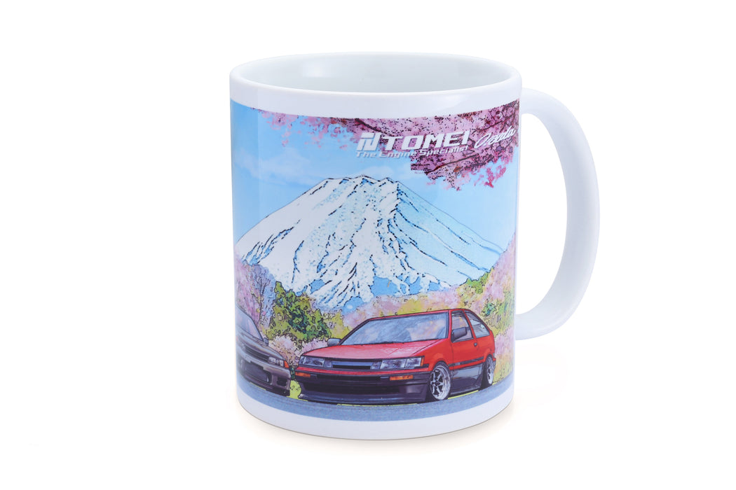 Tomei MUG WHITE GDB/BNR32/AE86 CHERRY BLOSSOM Mt.FUJI