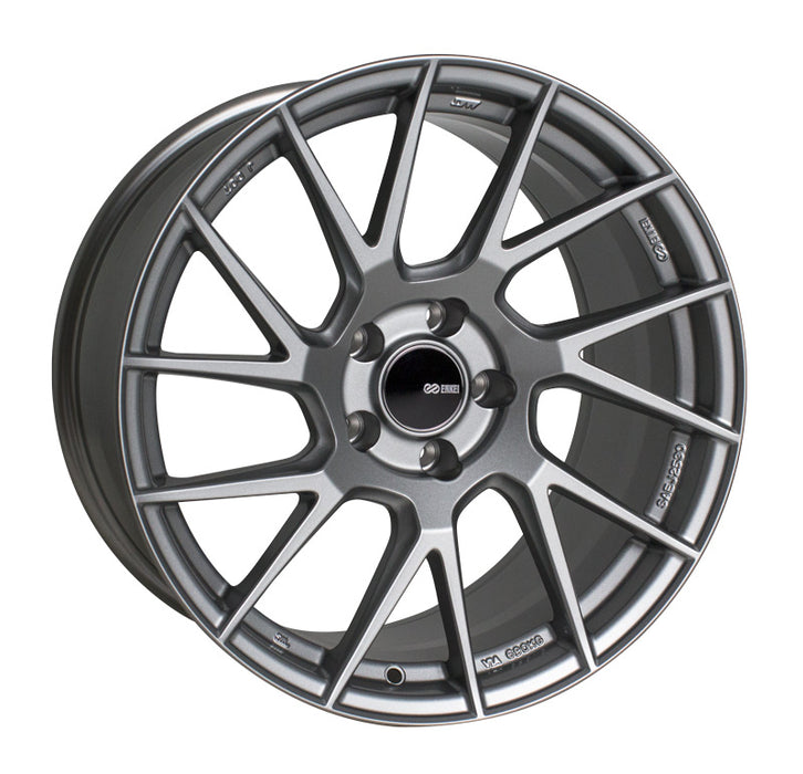 Enkei TM7 18x9.5 15mm Offset 5x114.3 72.6mm Bore Storm Gray Wheel