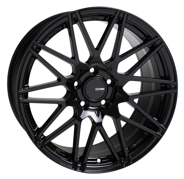 Enkei TMS 18x9.5 15mm Offset 5x114.3 72.6mm Bore Gloss Black Wheel