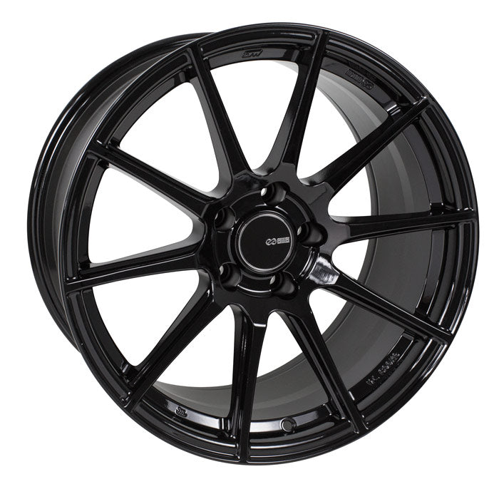 Enkei TS-10 18x8.5 35mm Offset 5x114.3 72.6mm Bore Gloss Black Wheel