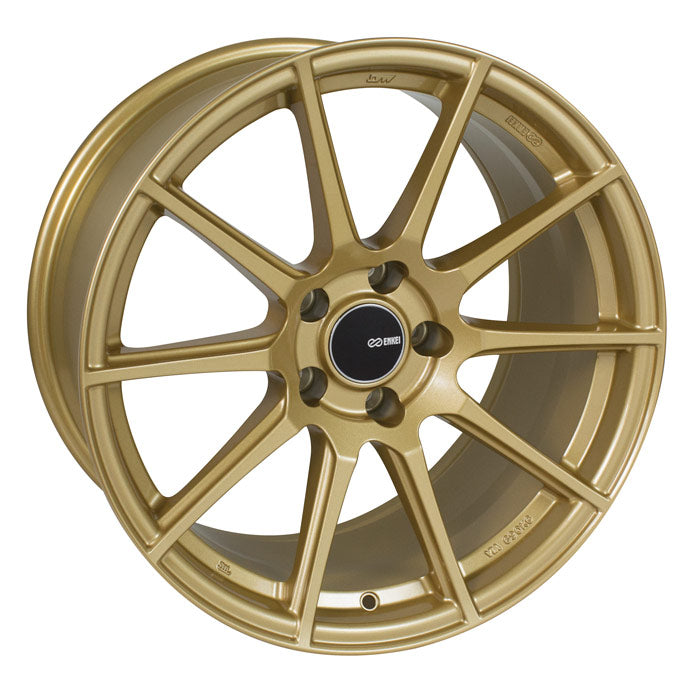 Enkei TS-10 17x8 45mm Offset 5x100 72.6mm Bore Gold Wheel