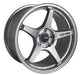 Enkei TS-5 17x8 45mm Offset 5x100 72.6mm Bore Storm Gray Wheel