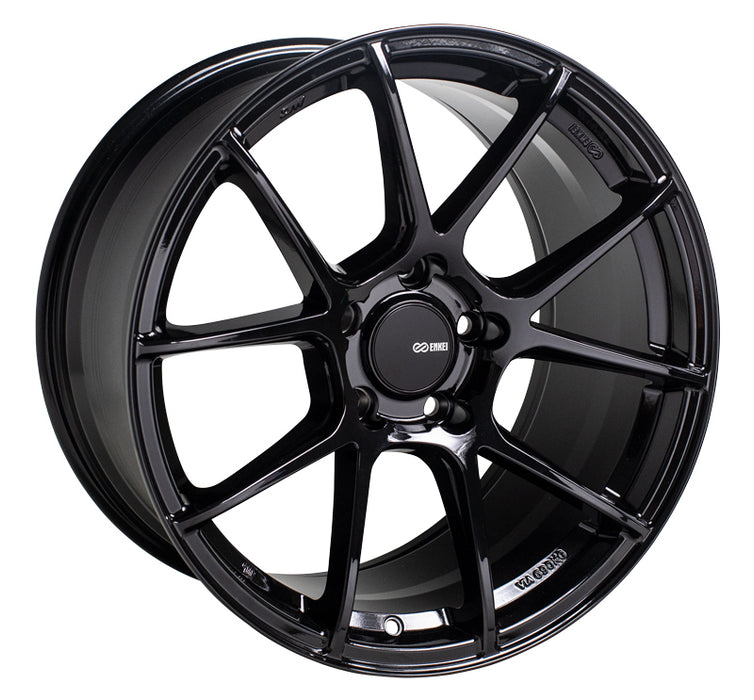 Enkei TSV 18x8 45mm Offset 5x114.3 72.6mm Bore Gloss Black Wheel