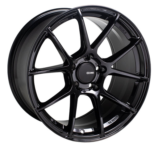 Enkei TSV 18x8.5 25mm Offset 5x114.3 72.6mm Bore Gloss Black Wheel