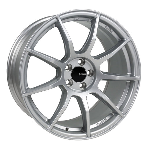 Enkei TS9 18x9.5 45mm Offset 5x100 72.6mm Bore Matte Silver Wheel