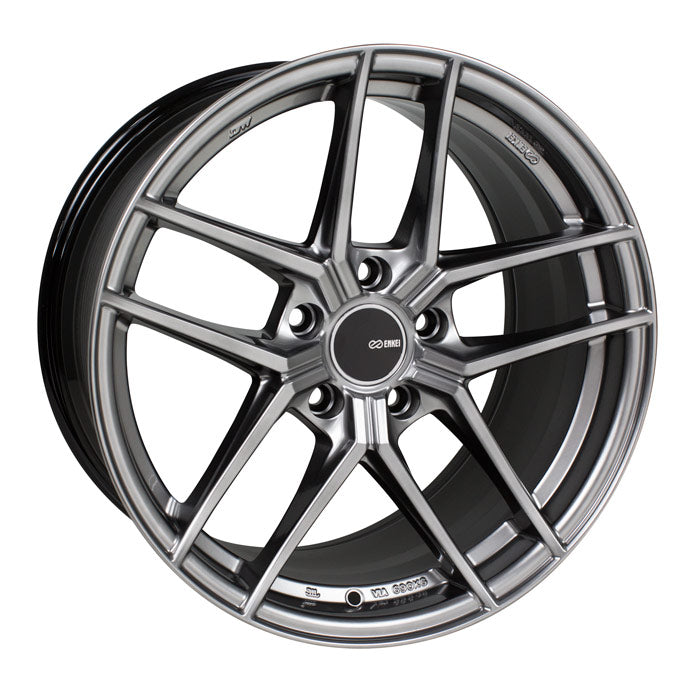 Enkei TY-5 18x8 45mm Offset 5x112 72.6mm Bore Hyper Silver Wheel