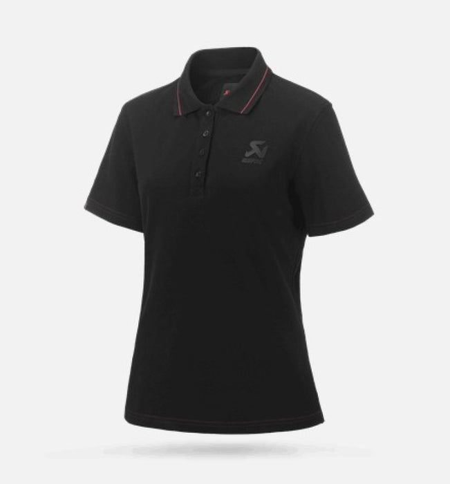 Akrapovic Corpo Polo Black Womens - S