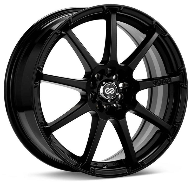 Enkei EDR9 17x8 38mm Offset 5x100/114.3 72.6mm Bore Matte Black Wheel