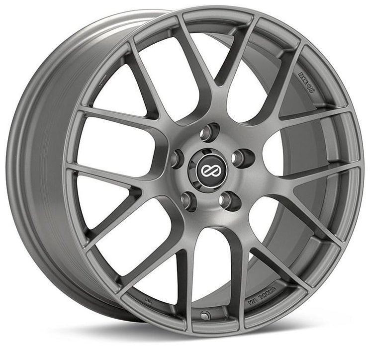 Enkei Raijin 18x8 45mm Offset 5x114.3 72.6mm Bore Titanium Gray Wheel