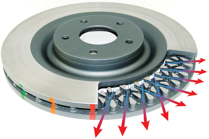 DBA 4000 Series Uni-Directional Cross Drilled and Slotted Rotor