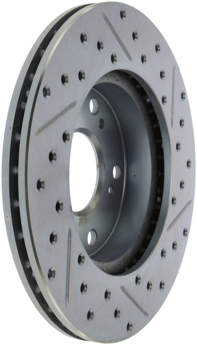 StopTech Select Sport 06-11 Honda Civic DX/EX/LX Slotted and Drilled Right Front Rotor