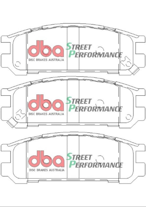 DBA 1998 Subaru Impreza RS Sedan SP Performance Rear Brake Pads