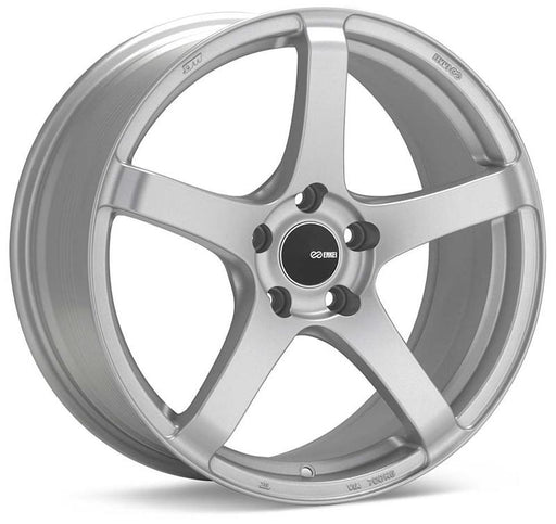 Enkei Kojin 18x9.5 45mm Offset 5x100 72.6mm Bore Matte Silver Wheel