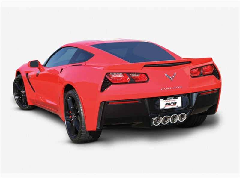 Borla 2014 Chevy Corvette C7 w/ AFM w/o NPP Atak Rear Section Exhuast Quad Rd Rl IC Tips