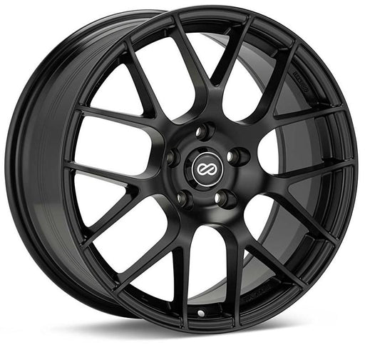 Enkei Raijin 18x8.5 35mm Offset 5x114.3 72.6mm Bore Matte Black Wheel