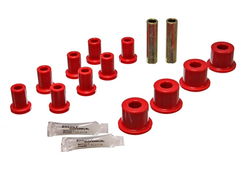 Energy Suspension Rear Spring And Shackle Bushing - Red