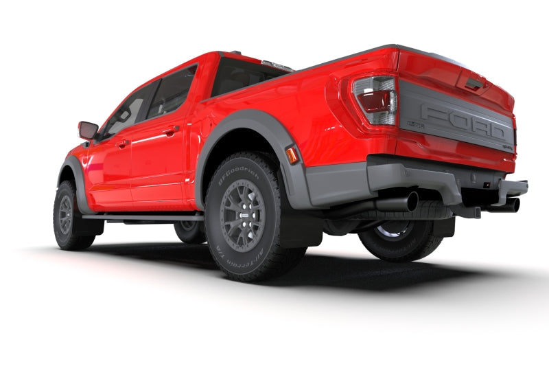 Rally Armor 21-25 Ford F-150 Raptor Gen 3 Black UR Mud Flap w/Metallic Black Logo