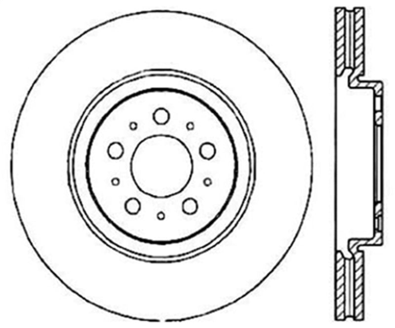 StopTech Slotted & Drilled Sport Brake Rotor