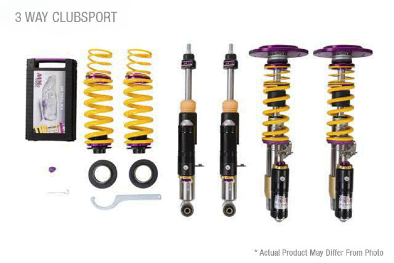 KW Porsche 911 GT2RS 991.2 With OE NoseLift Clubsport Coilover Kit 3-Way