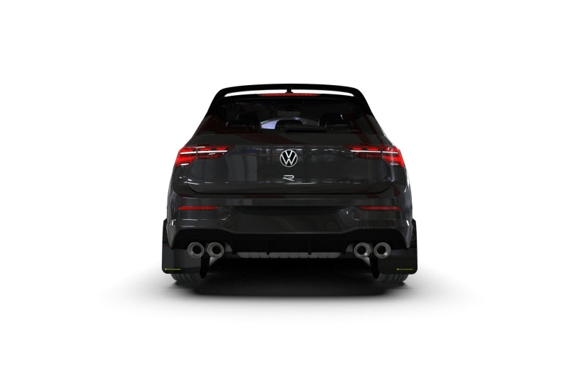 Rally Armor 22-25 VW MK8 Golf GTI/R Red UR Mud Flap w/White Logo