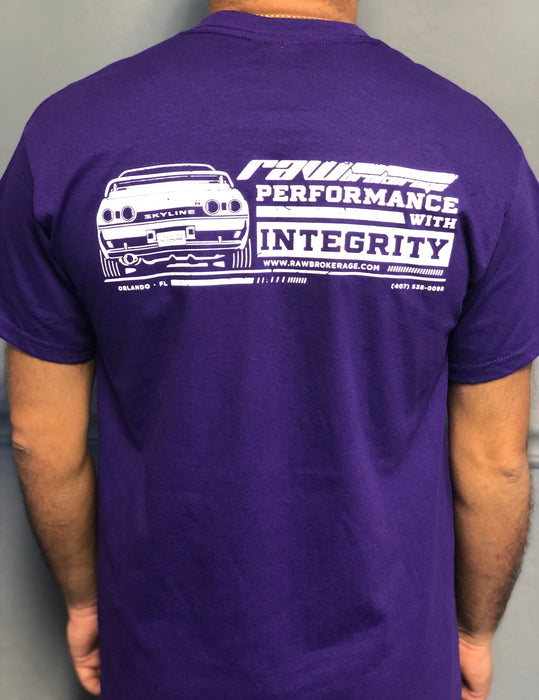 Raw Brokerage Purple R32 GTR T-Shirt