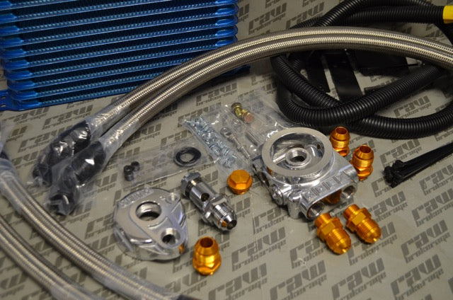 GReddy Nissan Skyline GT-R R32 10 Row Oil Cooler Kit w/ Oil Filter Relocation