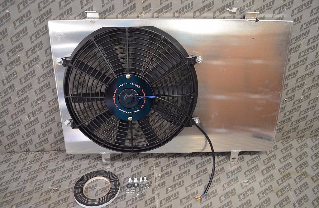 Mishimoto Nissan Skyline Performance Aluminum Fan Shroud Kit. Fits R33 and R34 Skyline.