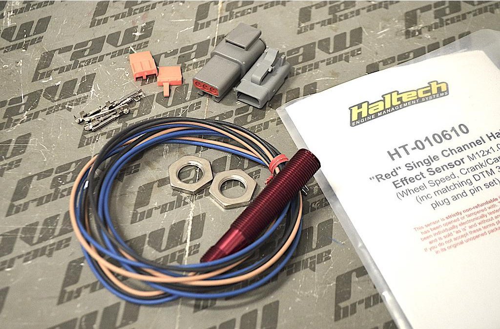 Haltech "Red" Single Channel Hall Effect Sensor M12x1.0 (Wheel Speed, Crank/Cam)