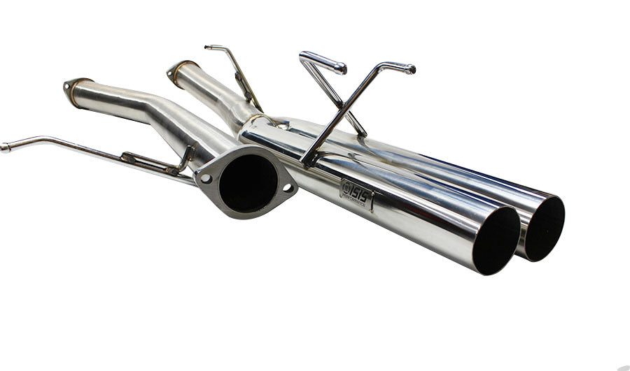 ISR EP (Straight Pipes) Dual Tip Exhaust [3"] - Nissan 240sx S13