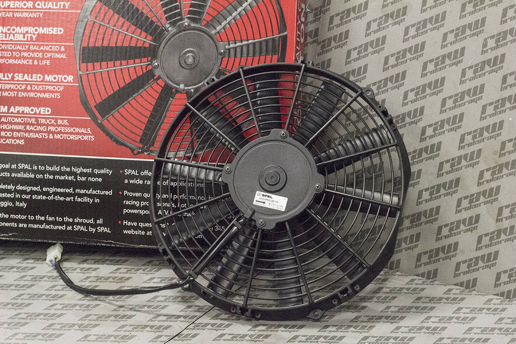 SPAL High Performance Electric Cooling Fan - 12" Low Profile - Push, 870 cfm (13.2"x2.05")
